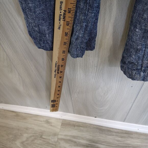 Old Navy Jumpsuit Linen Rayon Blend Womens Blue Chambray Spaghetti Strap Size XS - Picture 7 of 10